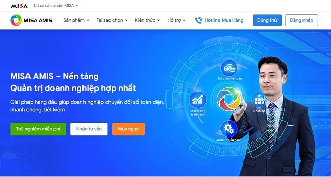 Phần mềm quản trị doanh nghiệp Misa Amis